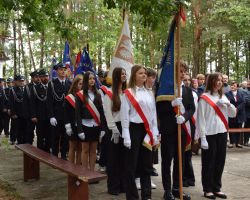 Poczet sztandarów szkół i strażaków