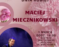 plakat zapraszający na Dzień Kobiet