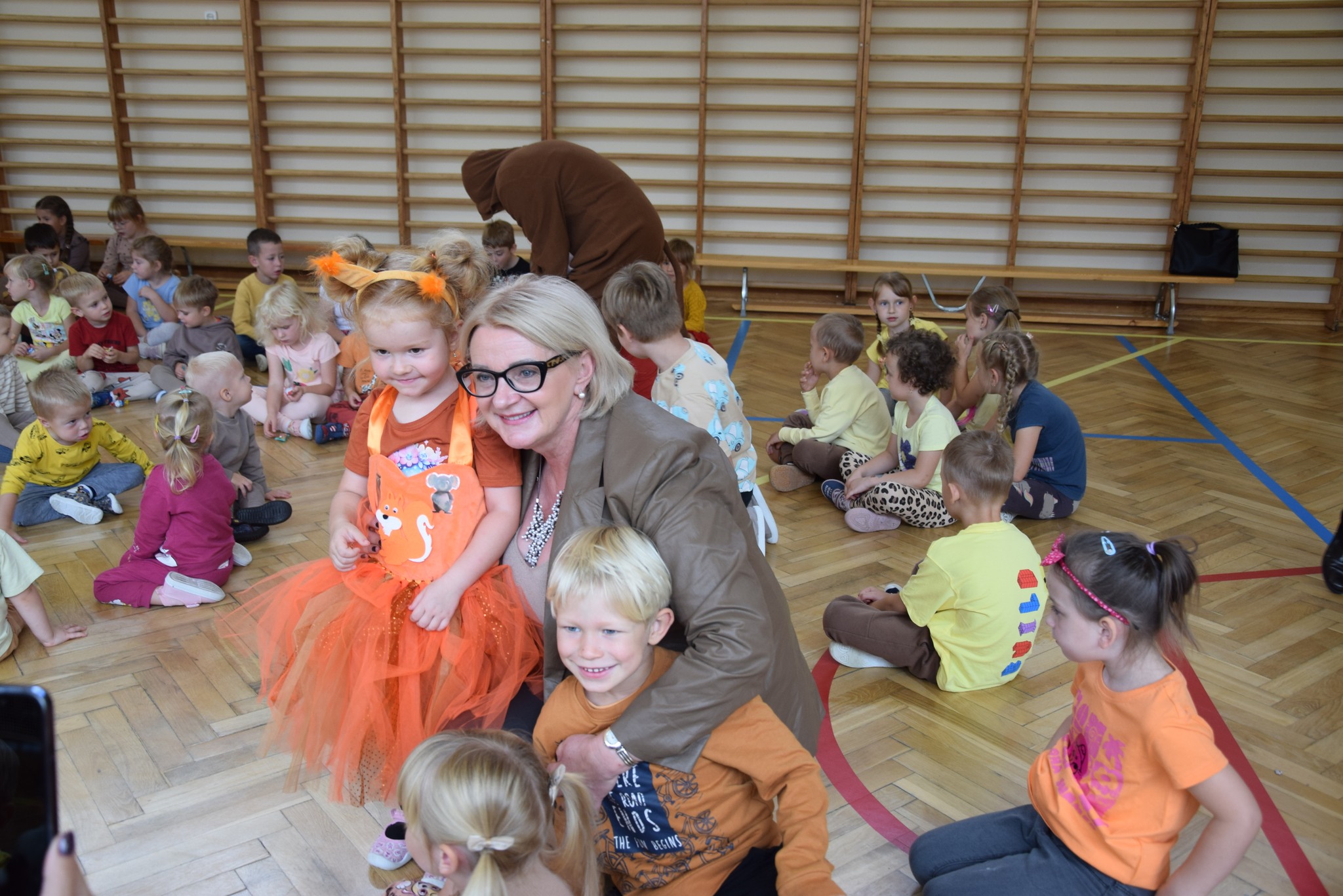 Pani Wójt z przedszkolakami